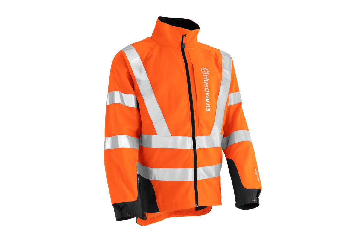 Reflexní bunda Husqvarna Classic na práci v lese