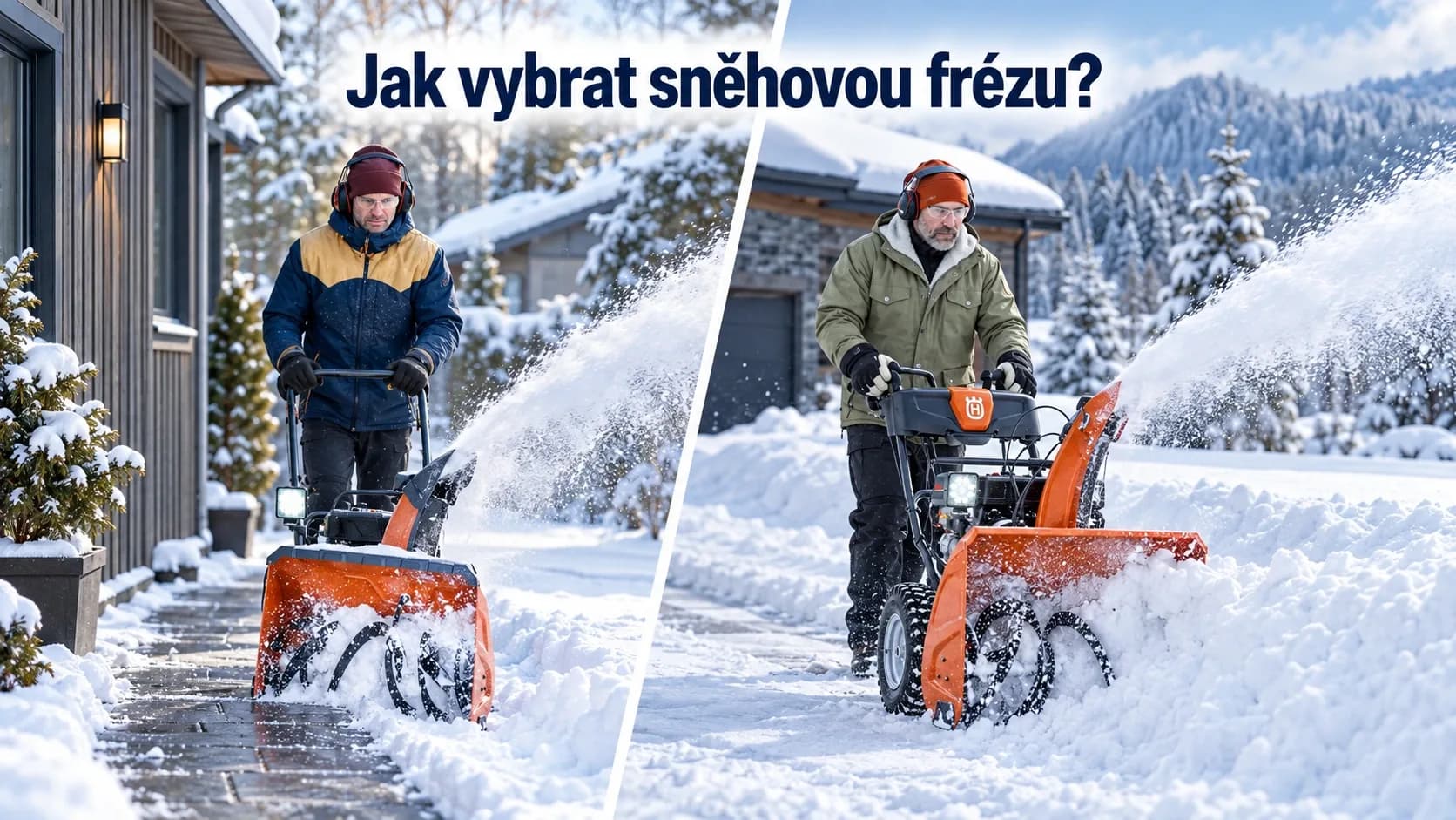Jak vybrat sněhovou frézu: jednostupňová, nebo dvoustupňová?